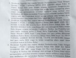 DPW Riau LSM ABRI Desak Kapolda Riau Tindak Tegas Oknum Polisi Terlibat Ilegalitas dan Kekerasan