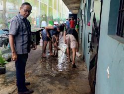 Kalapas Labuhan Ruku Laksanakan Kegiatan Kebersihan di Blok Warga Binaan