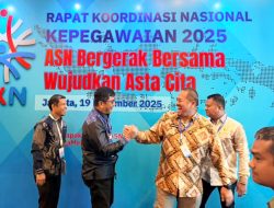 Komitmen Tingkatkan Kapasitas ASN, Bupati Baharuddin Hadiri Rakornas Kepegawaian BKN 2025