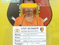 Polsek Kualuh Hulu Ungkap Kasus Narkotika di Damuli Pekan, Residivis Diamankan dengan Barang Bukti Sabu.