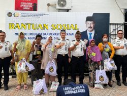 Ringankan Beban Keluarga Warga Binaan, Lapas Labuhan Ruku Bagikan Bantuan Sosial