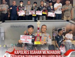 Kapolres Asahan Resmi Buka Kejuaraan Billiard 9 Ball Piala Kapolres Cup Asahan, Pengamanan Berjalan Aman dan Kondusif