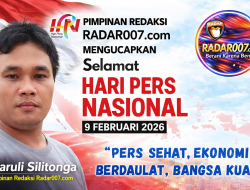 Hari Pers Nasional 2026: Radar007.com Tegaskan Komitmen Pers Profesional dan Taat Konstitusi
