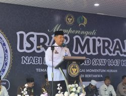 Isra Mi’raj di Lapas Labuhan Ruku, Tausiah Ustadz Anugerah Cahyadi Hangatkan Suasana