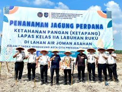 Sinergi Tanam Jagung, Air Joman Dukung Ketahanan Pangan