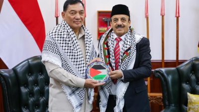 Menhan RI Sjafrie Sjamsoeddin Terima Kunjungan Pejabat Baru Kedubes Palestina, Perkuat Kerja Sama Strategis