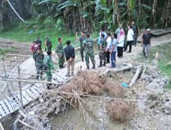 Dandim 0208/Asahan Tinjau Rencana Renovasi dan Pembangunan Jembatan Gantung