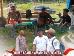 Polres Asahan Amankan Sengketa Lahan di Tinggi Raja, Polres Asahan Imbau Para Pihak Tempuh Jalur Hukum