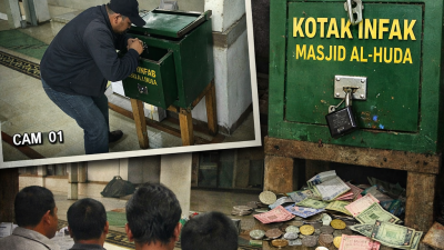 Kotak Infak Masjid Al-Huda Dibobol! Aksi Terekam CCTV, Warga Kampung Lalang Minta Pelaku Segera Ditangkap
