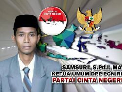 DPP Partai Cinta Negeri Deklarasikan Samsuri sebagai Calon Presiden RI 2029
