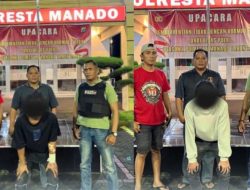 Tim Alpha Resmob Polresta Manado Amankan Dua Terduga Pelaku Pengeroyokan di Winangun Satu