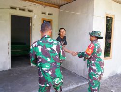 Jelang Penutupan TMMD ke-127, Dan SSK Satgas Kodim 0808/Blitar Cek Pembangunan RTLH Milik Bu Muntiani