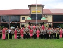 Kapolres Boltim Pimpin Upacara Sertijab Wakapolres Hingga Kapolsek Serta Kasat Berganti Di Lingkup Polres Bolaang Mongondow Timur