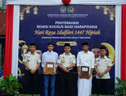 Momen Idul Fitri Penuh Makna, Lapas Kelas I Makassar Berikan Remisi Khusus kepada 778 Warga Binaan