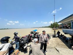 Polres Labuhanbatu Amankan Arus Balik Idul Fitri di Dermaga Labuhan Bilik, Wujud Polri untuk Masyarakat