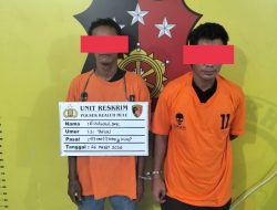 Dua Pelaku Curat Dibekuk! Gasak Tas Berisi iPhone 15 Saat Korban Tertidur di Musholla