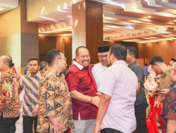 Bupati Batu Bara Hadiri Halalbihalal Yayasan Gerakan Sumut Bergiat dan IKA MSP FISIP USU