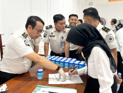 Peringati HBP ke-62, Lapas Labuhan Ruku Gelar Tes Urine Pegawai dan Warga Binaan