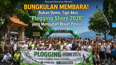 BUNGKULAN MEMBARA! Bukan Sekadar Aksi, “Plogging Shore 2026” Ubah Wajah Pesisir Jadi Lebih Bersih dan Berdaya
