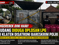 Gudang Diduga Oplosan LPG di Klaten Digerebek Bareskrim Polri Dini Hari