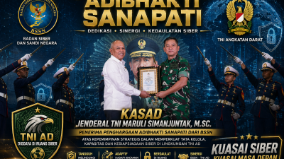 Digdaya di Ruang Siber! Kasad Maruli Simanjuntak Raih Adibhakti Sanapati, TNI AD Siap Hadapi Perang Digital