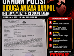 Oknum Polsek Pulau Raja Diduga Aniaya Banpol di Halaman Kantor