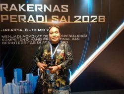 Esterlita Yoku, SH, Hadir di Rakernas Peradi SAI di Jakarta