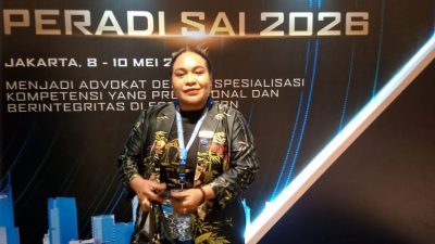 Esterlita Yoku, SH, Hadir di Rakernas Peradi SAI di Jakarta