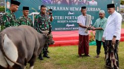 Menhan RI Salat Iduladha 1447 H Bersama Prajurit dan Masyarakat di Makodam XVIII/Kasuari