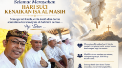 Kebersamaan Penuh Toleransi, Ir. Lanang Aryawan MMA Sampaikan Ucapan Kenaikan Isa Al Masih