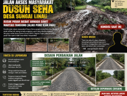 Jalan Desa Hancur, Warga Sungai Linau Pertanyakan Tanggung Jawab Koperasi Sawit