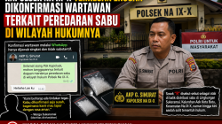 Kapolsek Na IX-X Terkesan Enggan Dikonfirmasi Wartawan Terkait Dugaan Peredaran Sabu di Wilayah Hukumnya
