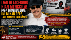 “Rilis Investigasi” Liar di Facebook Kian Menggila, Prof. Sutan Nasomal: Ini Bukan Pers, Tapi Anarki Informasi!