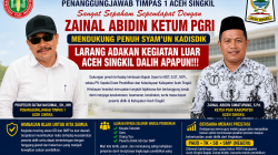 Profesor Sutan Nasomal dan PGRI Aceh Singkil Dukung Penuh Larangan Kegiatan Siswa ke Luar Daerah