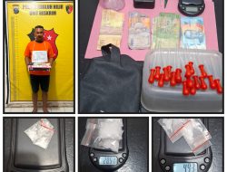 Gerebek Sabu Tengah Malam di Kualuh Hilir, Polisi Sita Hampir 34 Gram dan Buru Pemasok
