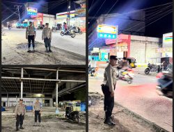 Patroli Malam Polsek Talawi Persempit Ruang Pelaku Kejahatan, Kamtibmas Tetap Kondusif