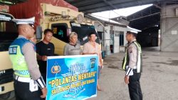 Polisi Menyapa, Satlantas Batu Bara Edukasi Sopir Cegah Kemacetan dan Kecelakaan