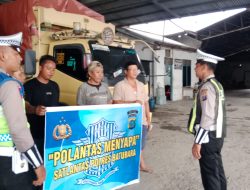 Polisi Menyapa, Satlantas Batu Bara Edukasi Sopir Cegah Kemacetan dan Kecelakaan