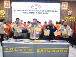 Operasi Antik Toba 2026 Berakhir, Polres Batu Bara Ungkap 29 Kasus Narkoba dan Amankan 33 Tersangka