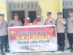 Jumat Berkah Polsek Lima Puluh: Sentuhan Kepedulian di Tengah Masyarakat, Polisi Hadir Tak Hanya Menjaga, Tapi Juga Berbagi