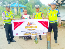 Minggu Kasih Satlantas Batu Bara, Patroli Humanis dan Sembako Sentuh Warga