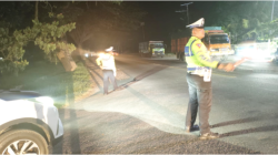 Patroli Blue Light Satlantas Batu Bara Sisir Jalinsum, Antisipasi Laka dan Kemacetan Malam Hari