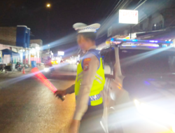 Blue Light Satlantas Polres Batu Bara Menyala, Keamanan Malam di Simpang Dolok Kian Terjaga