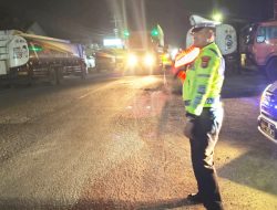 Blue Light Patrol Satlantas Batu Bara Sisir Jalinsum, Cegah Laka dan Kemacetan di Tengah Malam