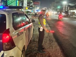 Patroli Blue Light Satlantas Polres Batu Bara Perkuat Pengamanan Jalinsum, Antisipasi Gangguan Kamtibmas Malam Hari
