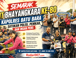 Semarak HUT Bhayangkara ke-80, Kapolres Batu Bara Satukan Polisi, Pemkab, dan Insan Pers Lewat Ajang Kebersamaan