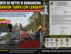 Tower 60 Meter Tetap Berdiri, Izin Dipertanyakan: Siapa yang Membekingi Proyek di Bongancina?