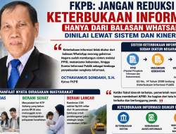 FKPB Sentil Kritik Sepihak: Keterbukaan Informasi Tak Bisa Diukur dari Pesan Pribadi