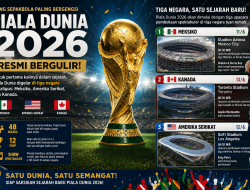 Piala Dunia 2026 Resmi Bergulir, Digelar Perdana di Tiga Negara dengan Format Baru 48 Tim