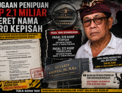 Dugaan Penipuan Rp2,1 Miliar Seret Nama Jro Kepisah, Publik Tagih Kepastian Hukum